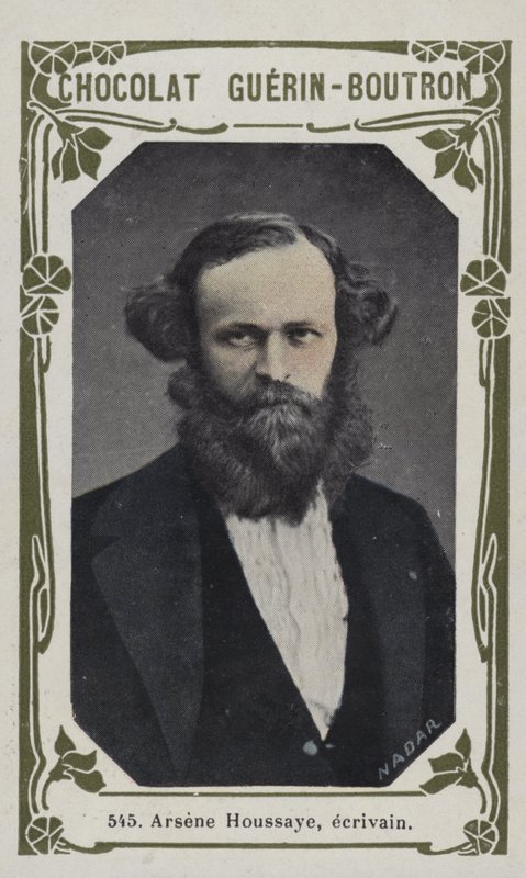 Arsene Houssaye, ecrivain (renkli fotoğraf) by French School