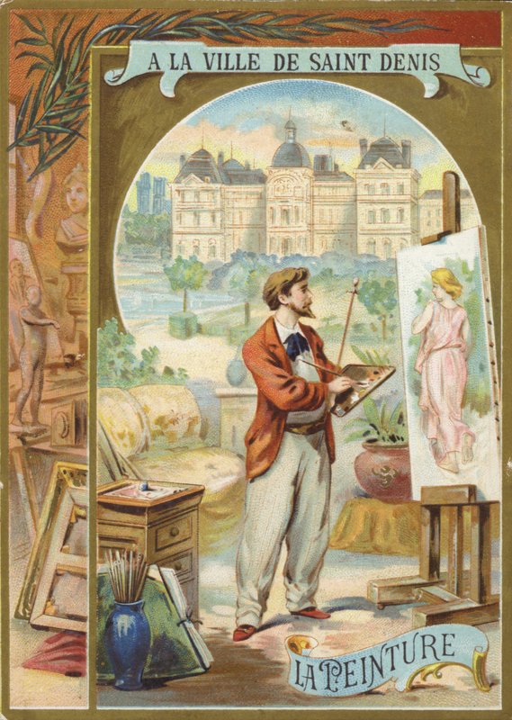 Sanatçı Resim Kadın Resmi by French School