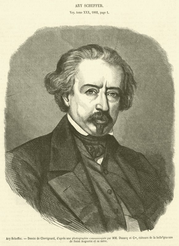 Ary Scheffer (gravür) by French School