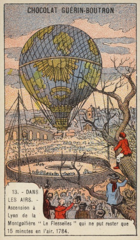 Balonun yükselişi Le Flesselles, Lyon, Fransa by French School