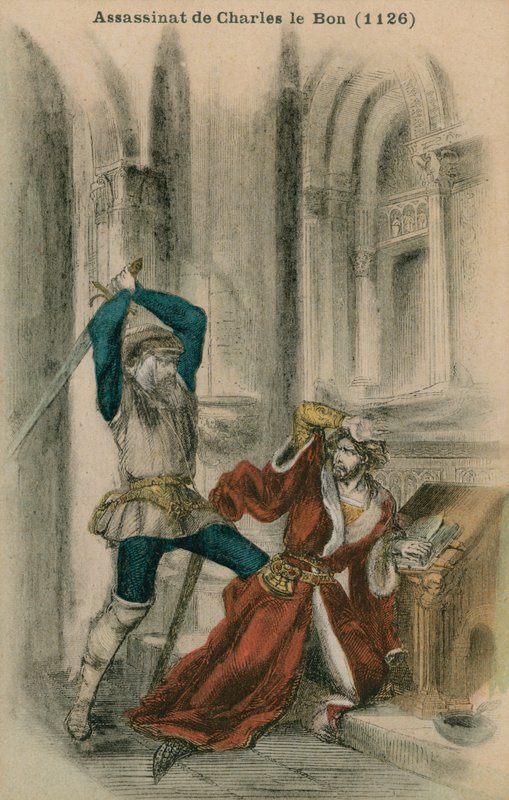 Charles Le Bon Suikastı, MS 1126 by French School