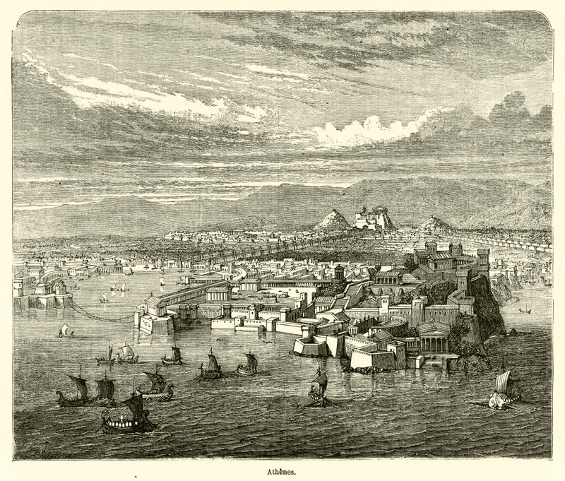 Atina (gravür) by French School