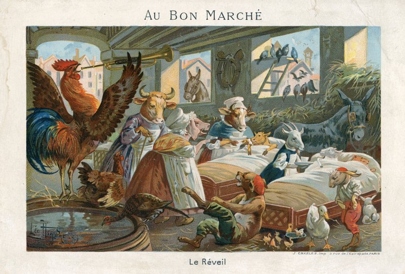 Au Bon Marche ticaret kartı by French School