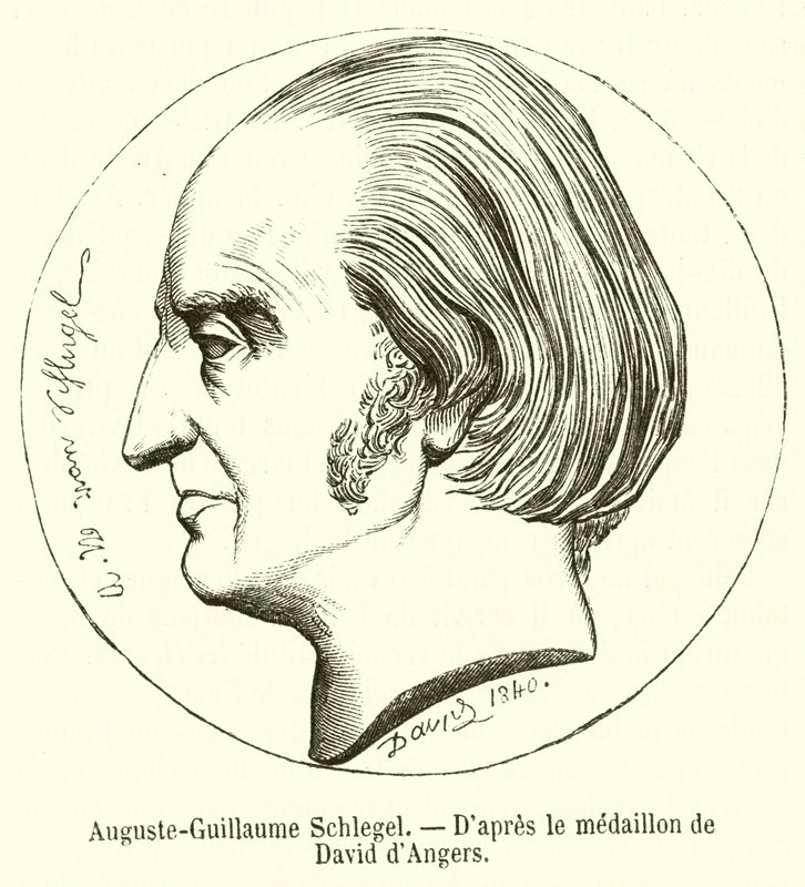 Auguste-Guillaume Schlegel (gravür) by French School