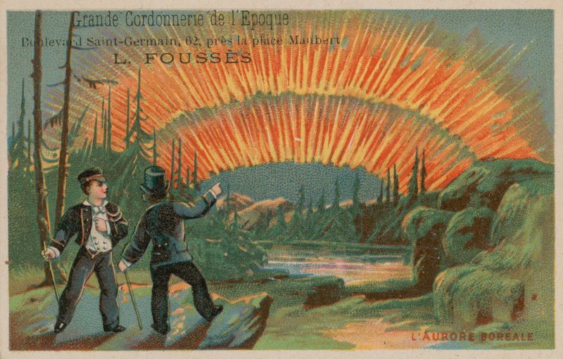 Aurora borealis by French School