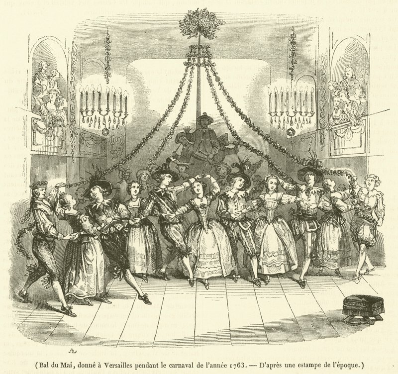 Bal du Mai, 1763 karnavalı sırasında Versay