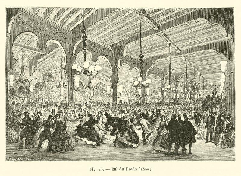 Bal du Prado, 1855 by French School