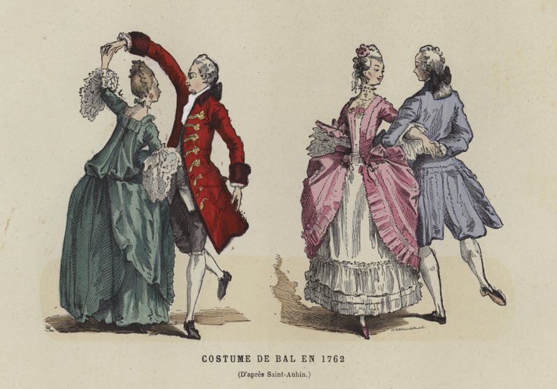 Balo kostümü, 1762 by French School