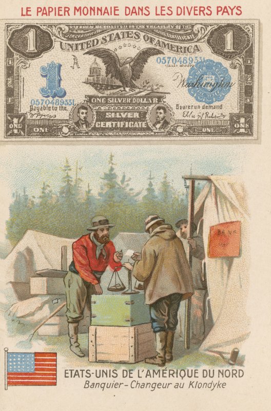 Bankacı ve sarraf, Klondike, Alaska, ABD by French School