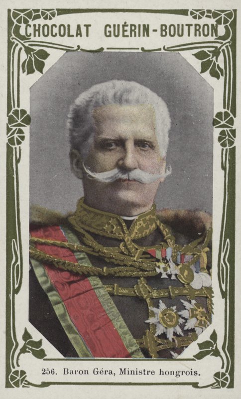 Baron Gera, Macaristan Bakanı (renkli fotoğraf) by French School