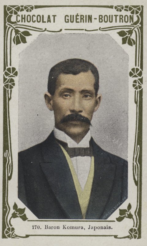 Baron Komura, Japonca (renkli fotoğraf) by French School