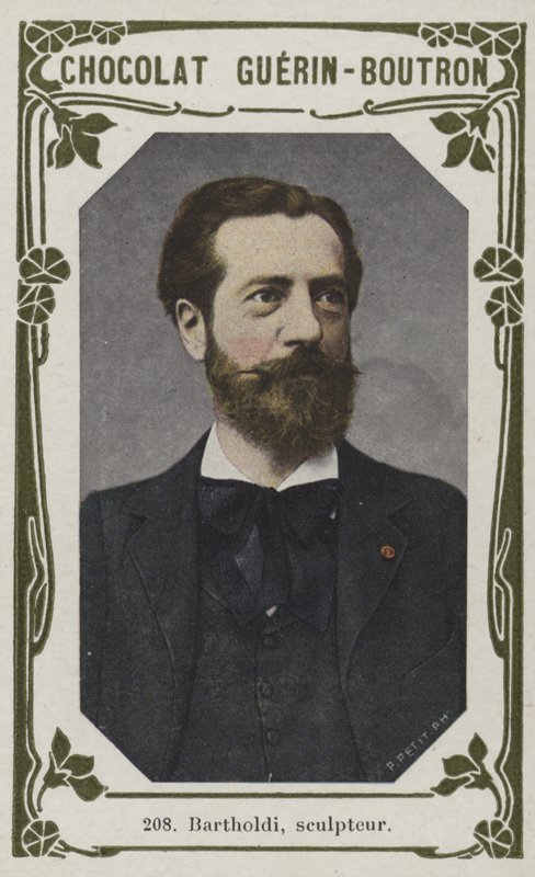 Bartholdi, heykeltıraş (renkli fotoğraf) by French School