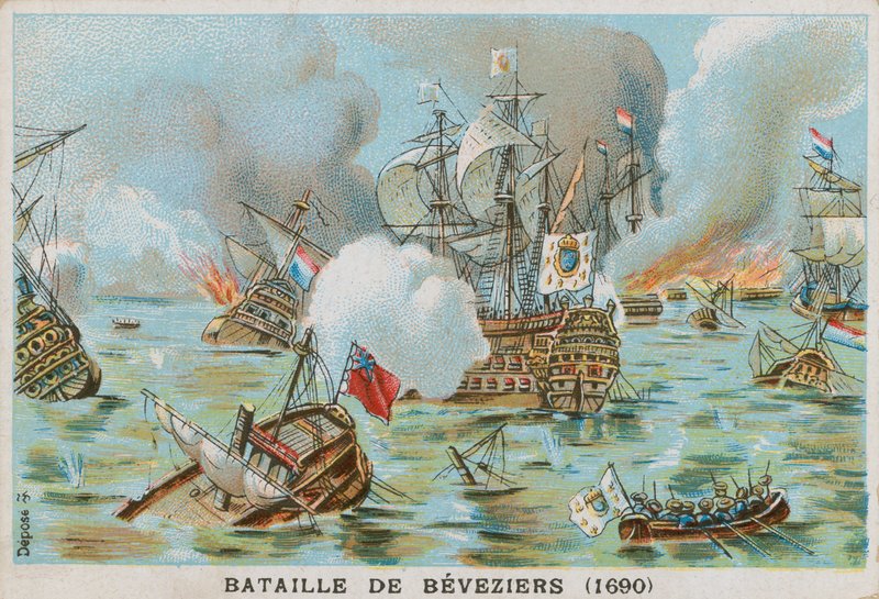 Beachy Head Savaşı (Bevesiers Savaşı), 1690 by French School