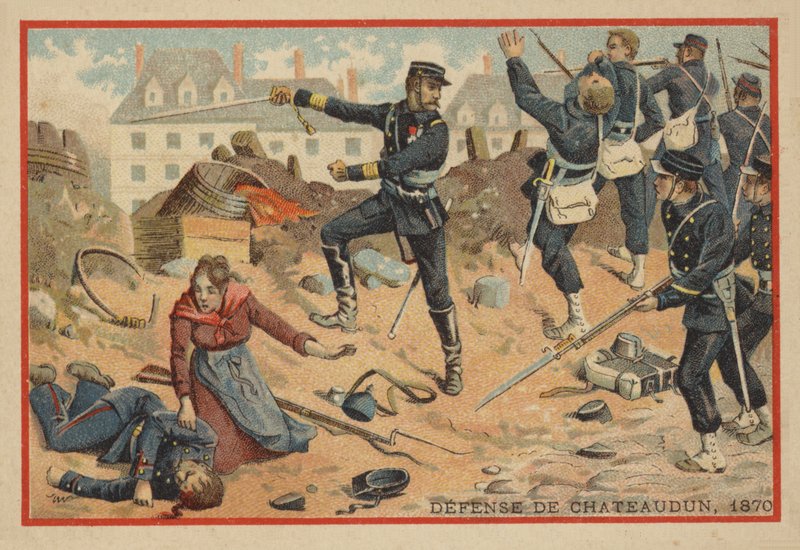 Chateaudun Savaşı, 1870 by French School
