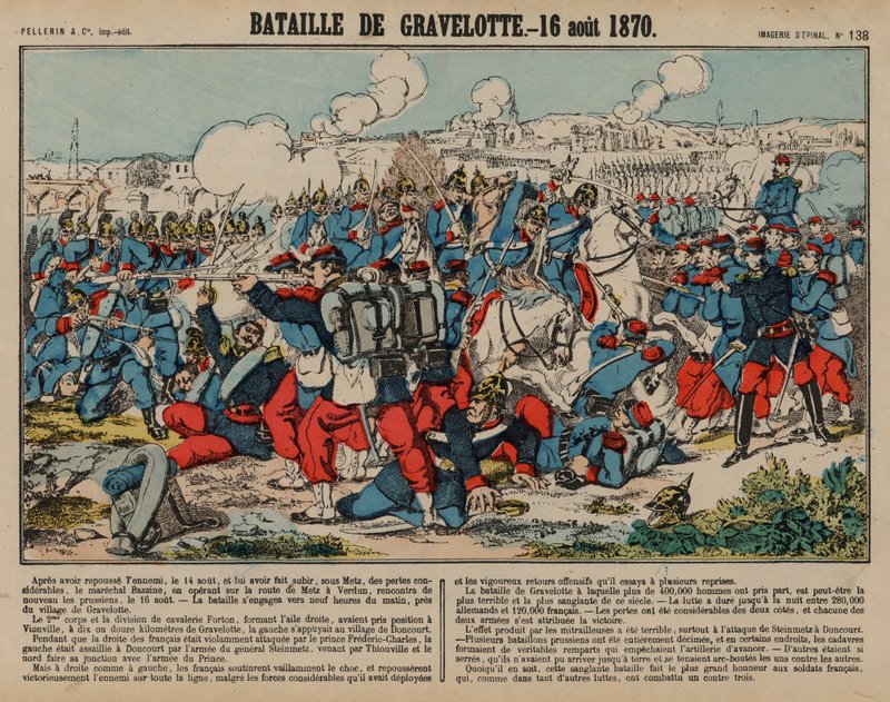 Gravelotte Savaşı, Fransa-Prusya Savaşı by French School