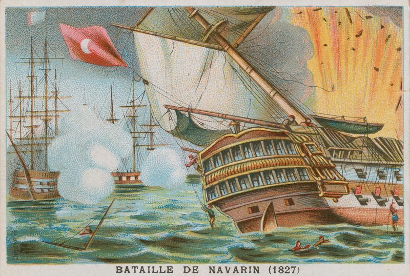 Navarin Savaşı, 1827 by French School