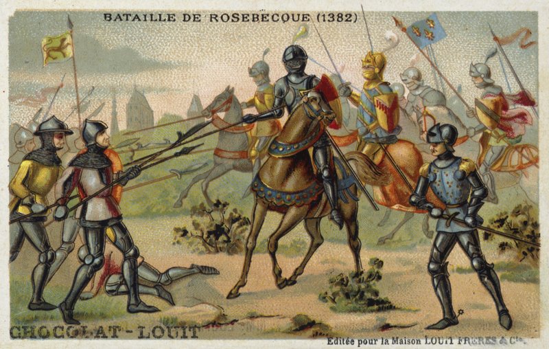 Rosebecque Savaşı (Roosebeke), Flandre, 1382 by French School