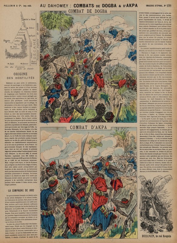 Dogba ve Akpa Savaşları, Dahomey, İkinci Fransız-Dahomean Savaşı, 1892 by French School