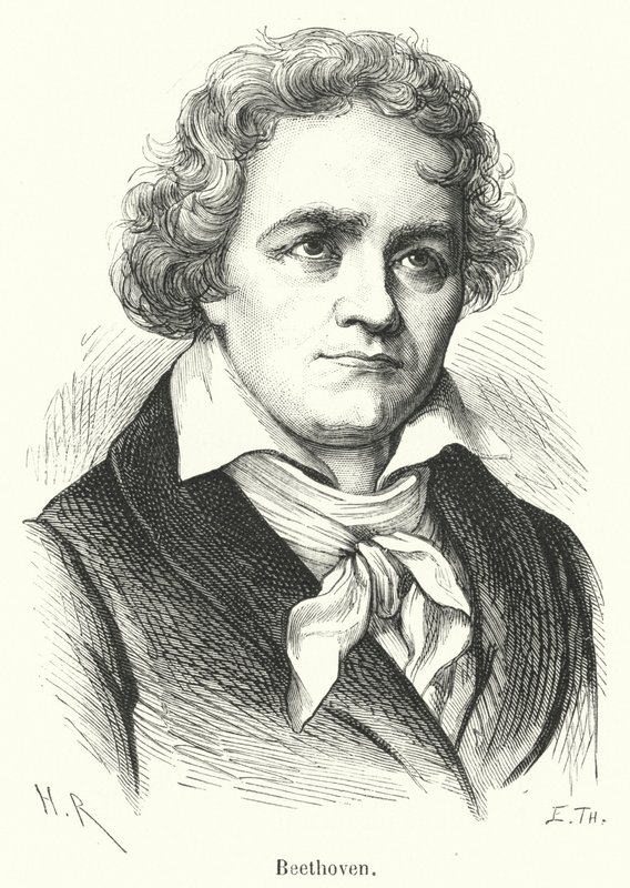 Beethoven (gravür) by French School