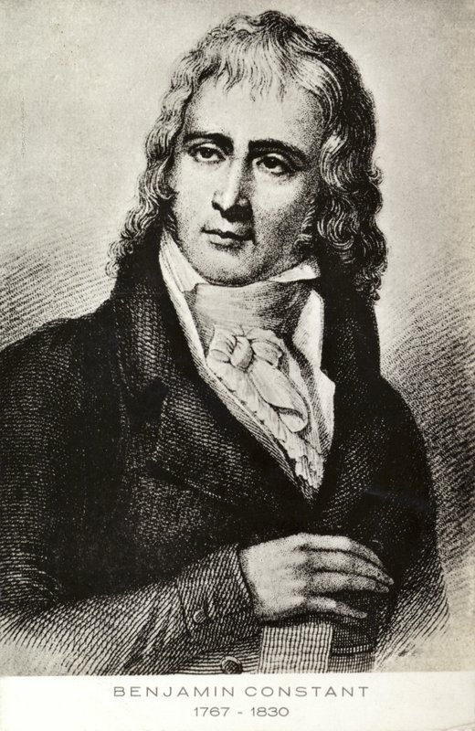 Benjamin Constant (1767-1830), İsviçre doğumlu Fransız siyasetçi ve yazar (lito) by French School