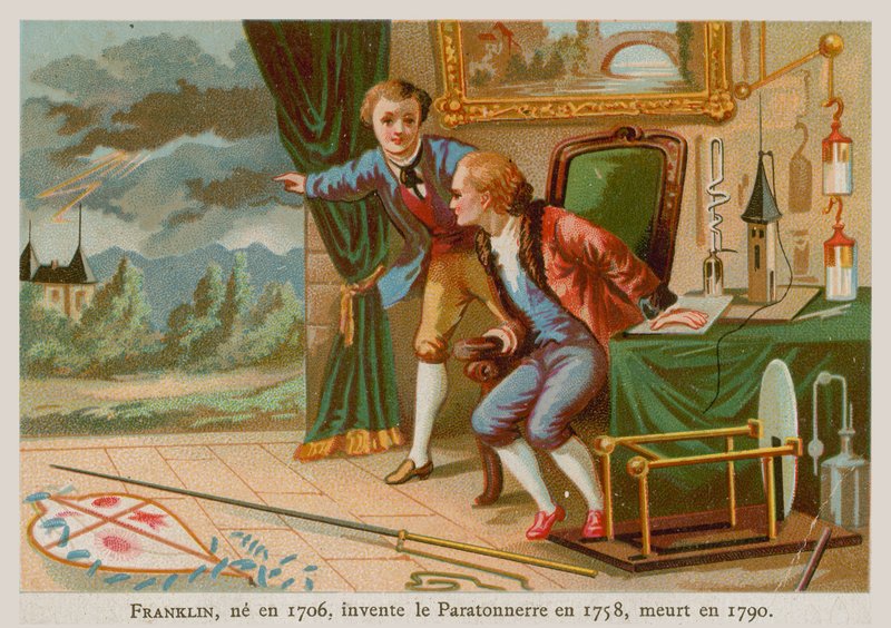 Benjamin Franklin, paratonerin mucidi ve Amerika Birleşik Devletleri