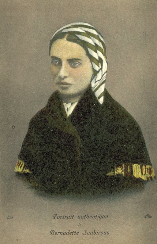 Bernadette Soubirous (renkli taş) by French School