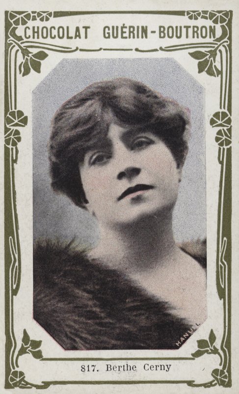 Berthe Cerny (renkli fotoğraf) by French School