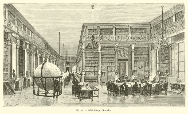 Mezar kitaplığı by French School