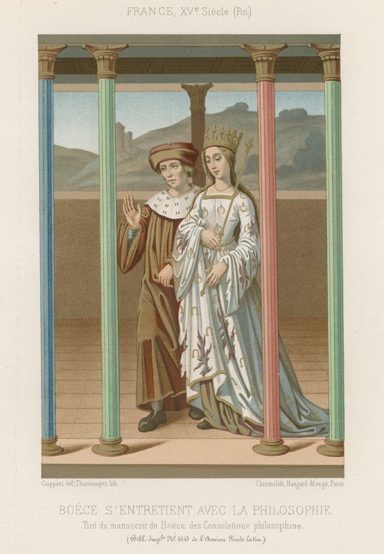 Boethius Felsefe ile konuşuyor by French School