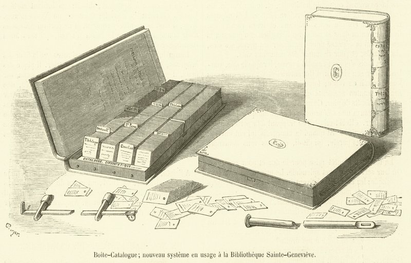 Katalog kutusu, Bibliotheque Sainte-Genevieve