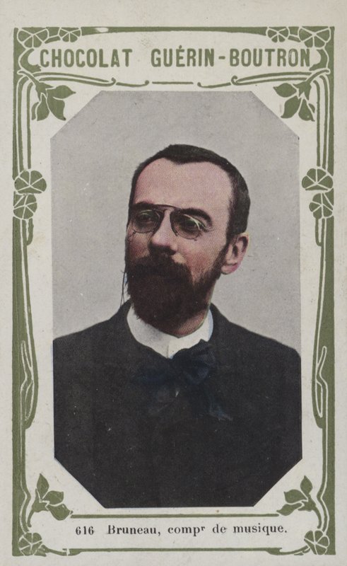 Bruneau, müzik bestecisi (renkli fotoğraf) by French School