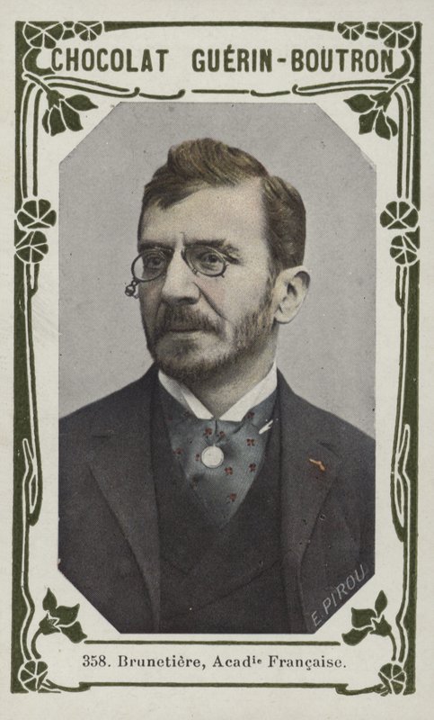 Brunetiere, Academie Francaise (renkli fotoğraf) by French School