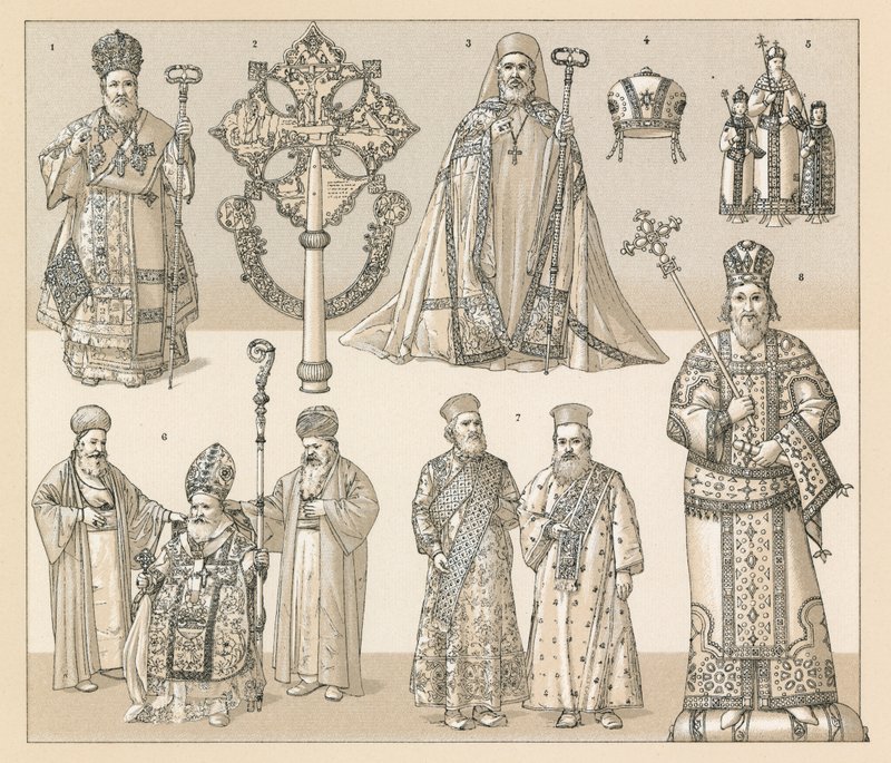 Bizans ve Habeş Kostümü by French School