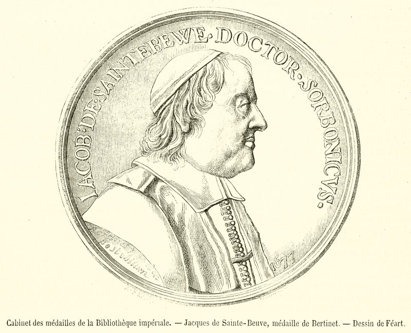 İmparatorluk Kütüphanesi madalya dolabı, Jacques de Sainte-Beuve, Bertinet madalyası (gravür) by French School