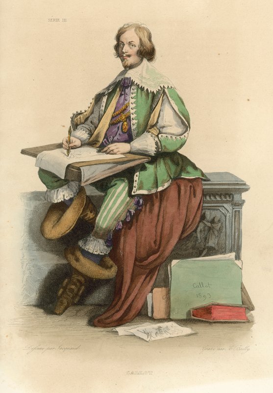 Callot (renkli gravür) by French School