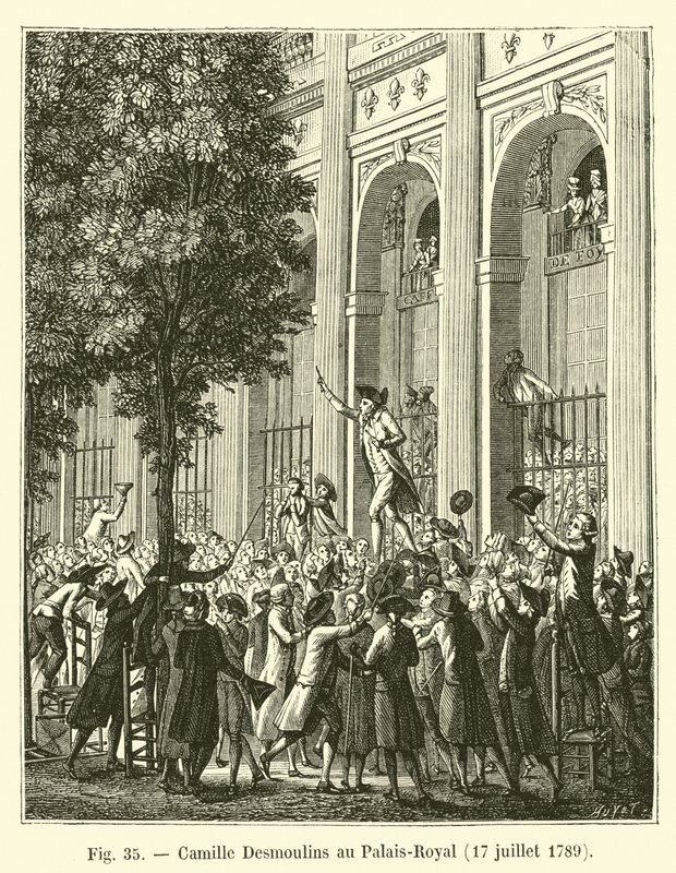 Camille Desmoulins, Palais-Royal
