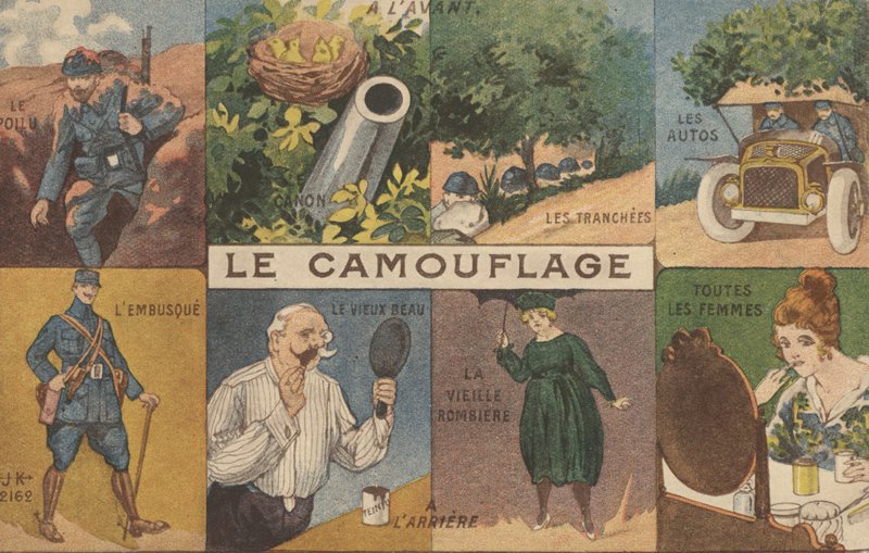 Kamuflaj (renkli lito) by French School