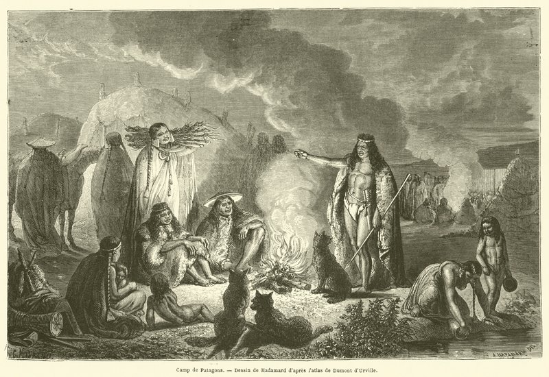 Camp de Patagons (gravür) by French School