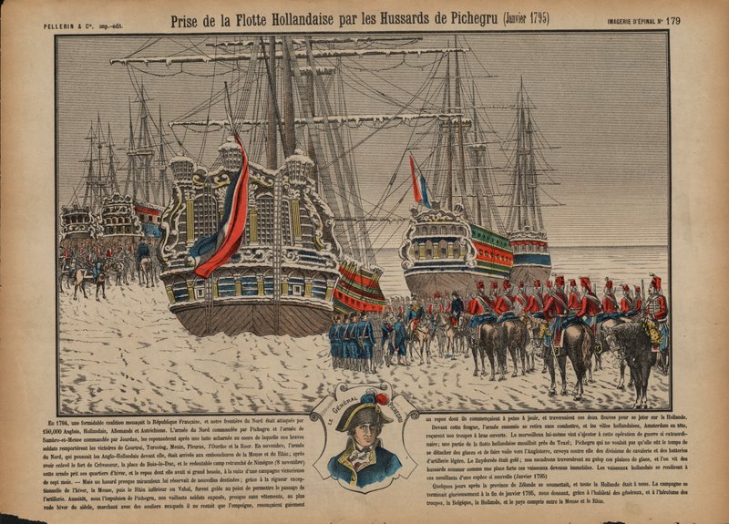Hollanda filosunun donmuş Ijsselmeer