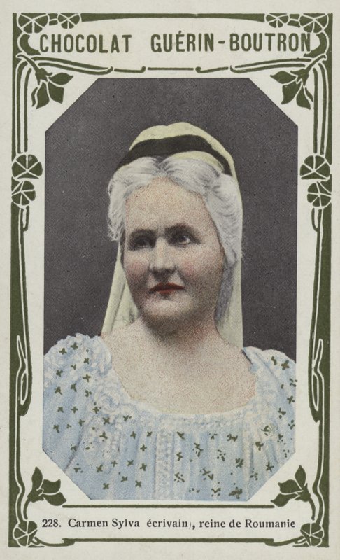 Carmen Sylva yazar, Romanya kraliçesi (renkli fotoğraf) by French School