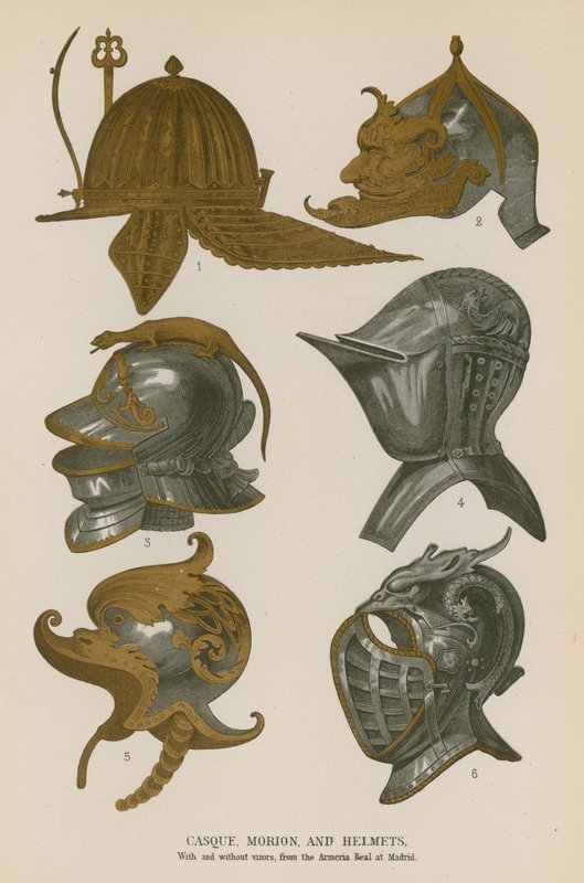 Casque, Morion ve Kasklar by French School