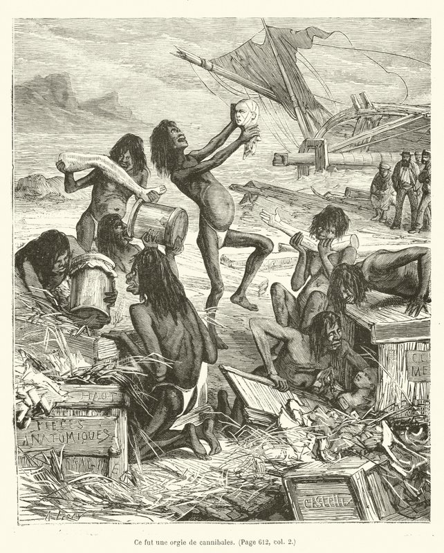 Bu bir yamyamlar alemiydi (gravür) by French School