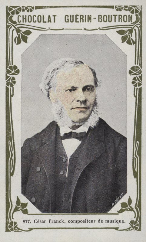 Cesar Franck, müzik bestecisi (renkli fotoğraf) by French School