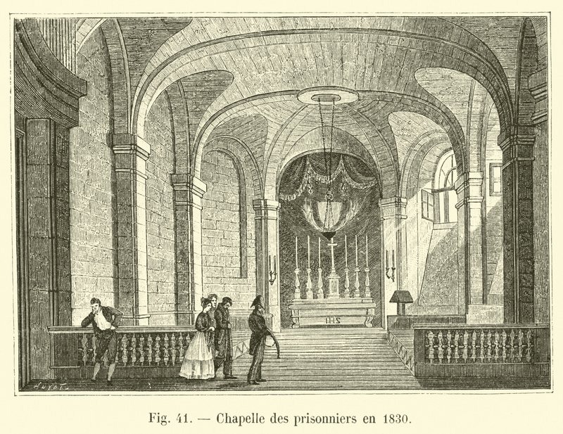 1830 yılında mahkumların Şapeli by French School