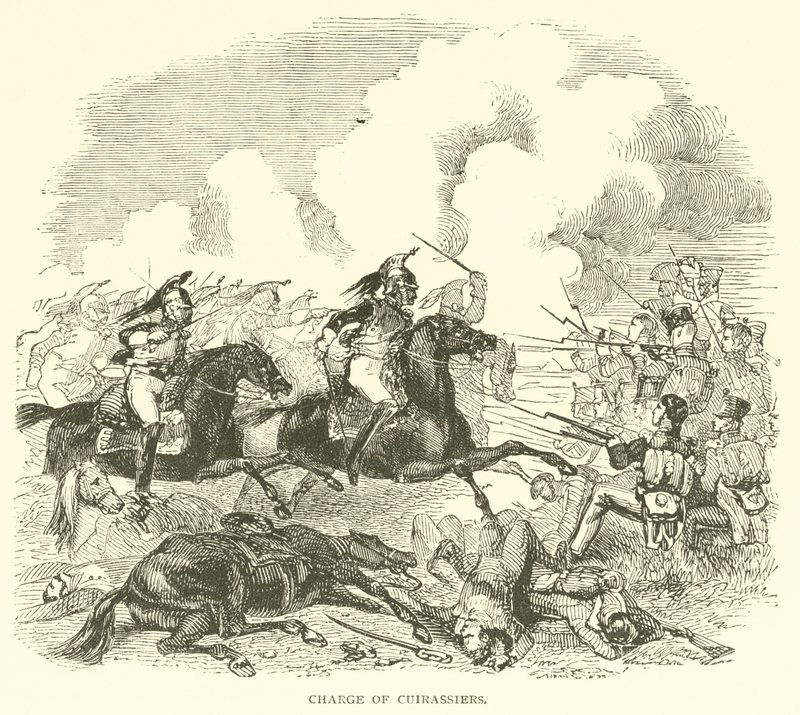 Cuirassiers Charge (gravür) by French School