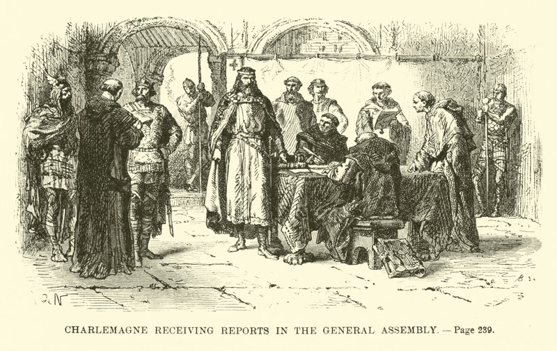 Charlemagne genel kurulda rapor alıyor by French School