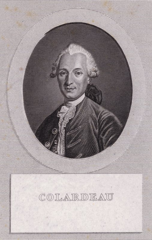 Charles-Pierre Colardeau, Fransız şair (gravür) by French School
