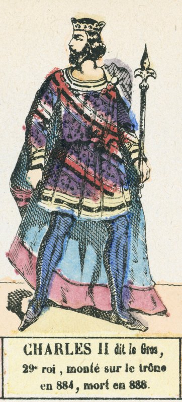 Charles II dit le Gros, 29. kral, 884