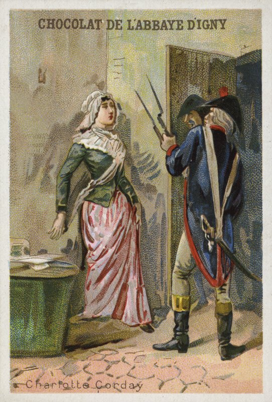 Charlotte Corday, Fransız Devrimci Jakoben lideri Jean-Paul Marat