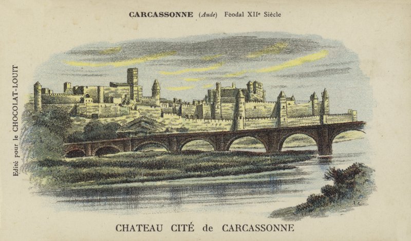 Chateau Cite de Carcassonne, Carcassonne, Aude by French School